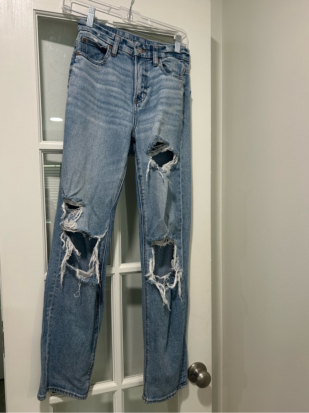American Eagle Curvy 90's Straight 000 Regular Stretch High Rise Jeans